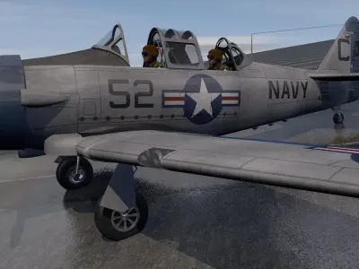 North American T-6 Texan 3D model
