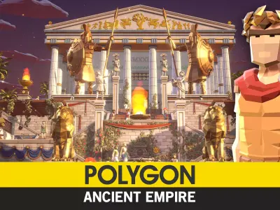POLYGON - Ancient Empire Low-poly 3D model