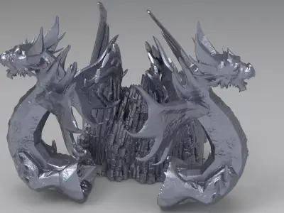 Druid Primeval dragon gate 3D model