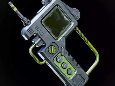 Sci-fi Controller V8 Low-poly 3D model