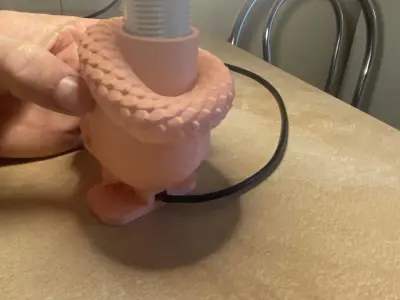 Sons of anarchy lithophane lamp with skulls and snakes 3D print model