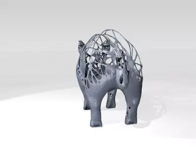 Wildboar Dust Voronoi 3D model