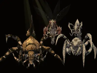 Nightmare Beetle Pack Low-poly 3D model