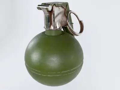 M-67 frag grenade Low-poly 3D model