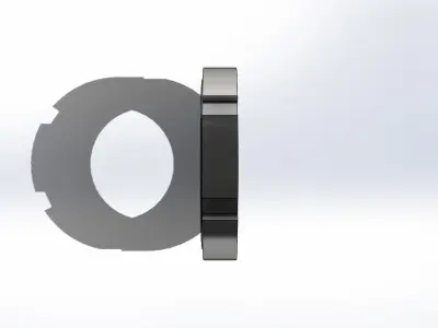 Porca SKF KM 9 Nut 3D model