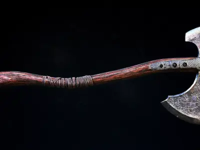 god of war lavithan axe Free low-poly 3D model