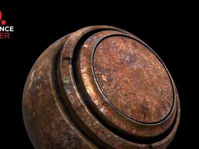 Reality Rust Metal Smart Material - Axe Model - Pbr 8k Texture Low-poly 3D model