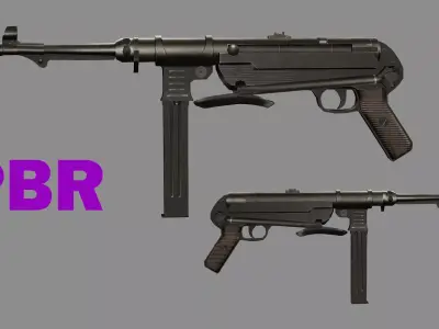 IMI Uzi ZX Low-poly 3D model Low-poly 3D model purchase