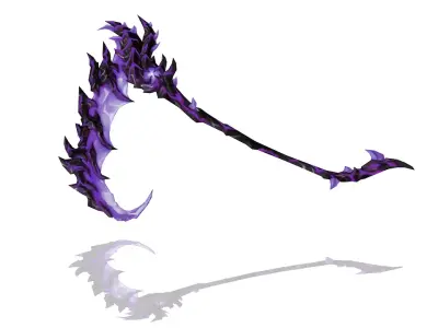 Hell Scythe Low-poly 3D model