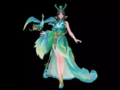 tamer Low-poly 3D model