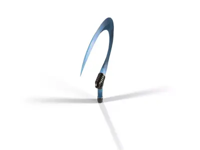 Magical Sickle Low-poly 3D model