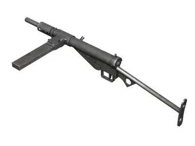 Sten MK II Submachine Gun 3D model