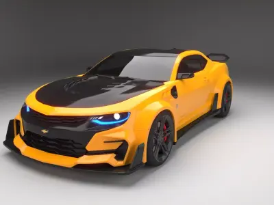 2016 Chevrolet Camaro- Transformer the Last Knight 3D model