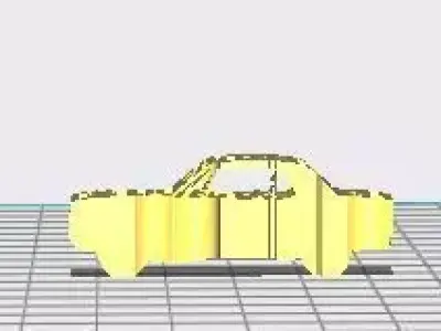 Mustang text Flip 3D print model