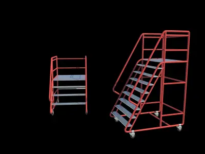 Industrial Warehouse Stair  3D model