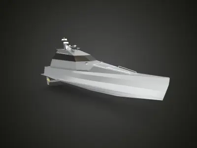 Fast Patrol Boat thunderchild 3D model