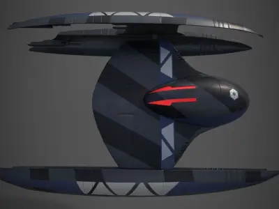 Vulture-class droid starfighter 3D model