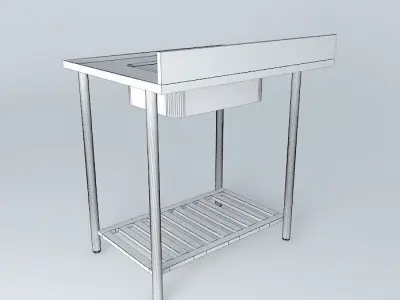Kit210 Bancada Inox Cuba V2 por Alex Marques Free 3D model