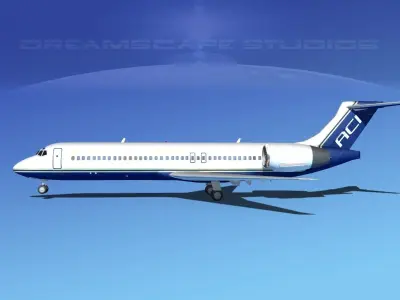 Boeing 717-200 Air Charter Intl 3D model