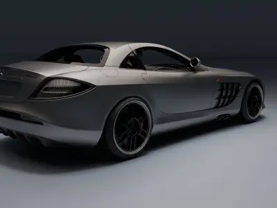 Mercedes-Benz SLR Mclaren 722 Low-poly 3D model