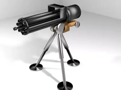 Gatling Gun Type 2 3D model