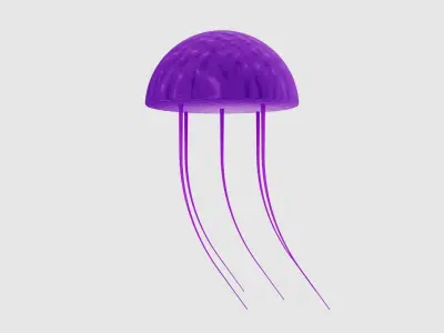 Jellyfish 3D Model Low-poly 3D model