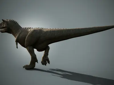 Carnotaurus Low-poly 3D model