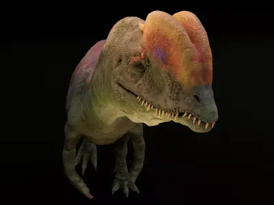 Dilophosaurus dinosaur 3D model