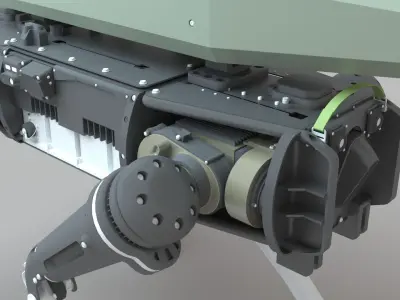 3D Military Combat Robot SPUR 3D model