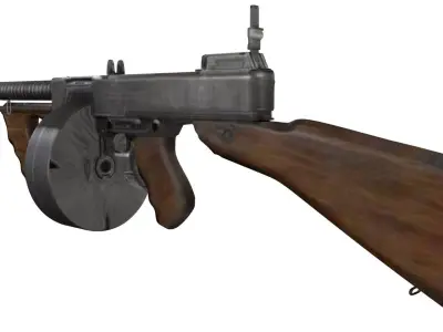 TOMMY GUN Free 3D model