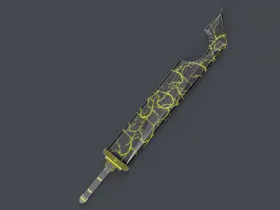 Sci-Fi Sword V1 - 05 Low-poly 3D model