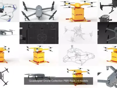 Quadcopter Drone Collection PBR Pack 