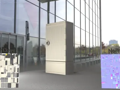 Electrical Distribution Cabinet 109 Low-poly 3D model