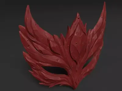 3D model of mask for 3D printing 3D print model