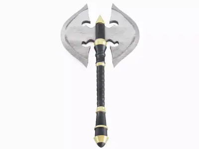 Stylized War Axe 01 Low-poly 3D model