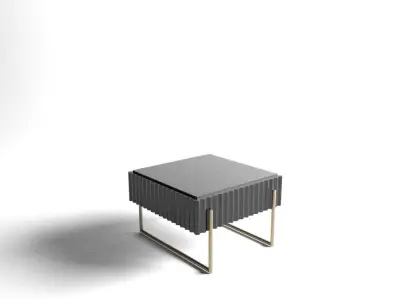 Modern Office Furniture Black Gold best quality boss room Low-poly 3D model