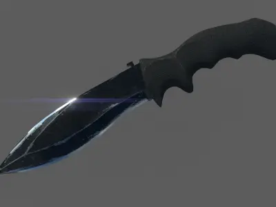 Defender Knife 2 and Army Low Low-poly 3D model
