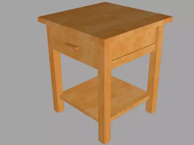 Bedside table Free low-poly 3D model order