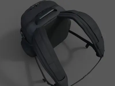 Backpack Camping Generic military human bag storqge baggage  Low-poly 3D model