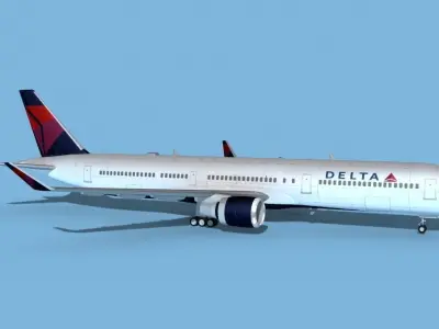 Boeing 767-400 Delta 3 3D model