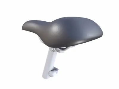 Bicycle Seat Low-poly 3D model 8