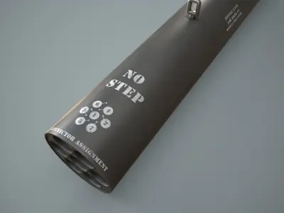  Missile Launcher M-260 Low-poly 3D model