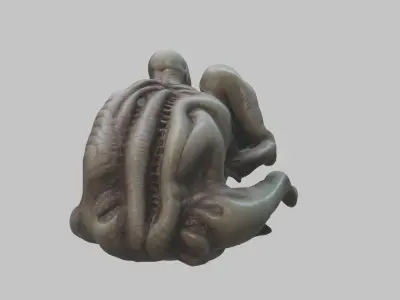 HR Giger Alien Capsule Prometheus Old Ones Low-poly 3D model