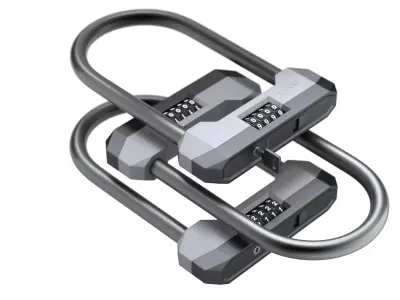 Combination Bicycle U-Lock 3D model