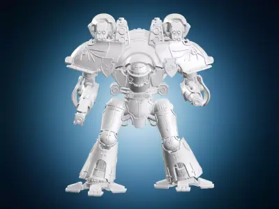 Titan Mechanical Sculpture 3D print model