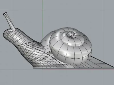 mini snail 3D print model