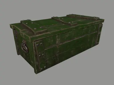 old chest Low-poly 3D model get
