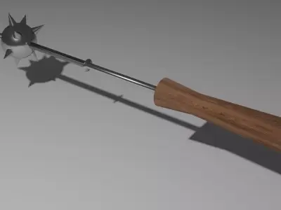 medieval mace Free low-poly 3D model