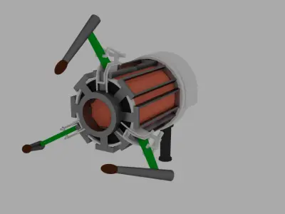 plazma gun 3D model
