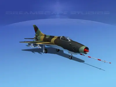 MIG-21 Fishbed V07 3D model